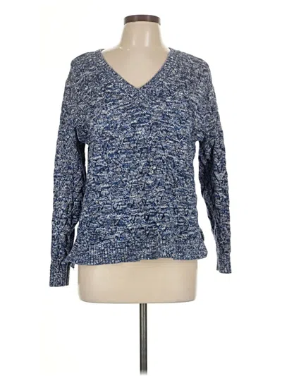 Pre-owned Lands' End Pullover Sweater In Blue