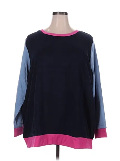 Pre-owned Lands' End Pullover Sweater In Blue