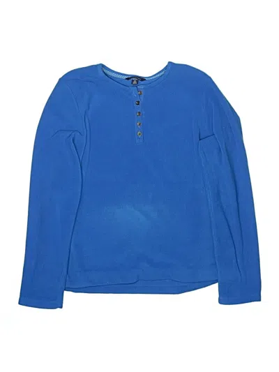 Pre-owned Lands' End Kids'  Pullover Sweater In Blue