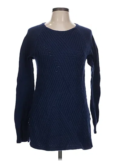 Pre-owned Lands' End Pullover Sweater In Blue