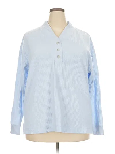 Pre-owned Lands' End Pullover Sweater In Blue