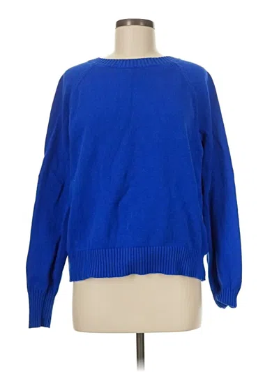 Pre-owned Lands' End Pullover Sweater In Blue