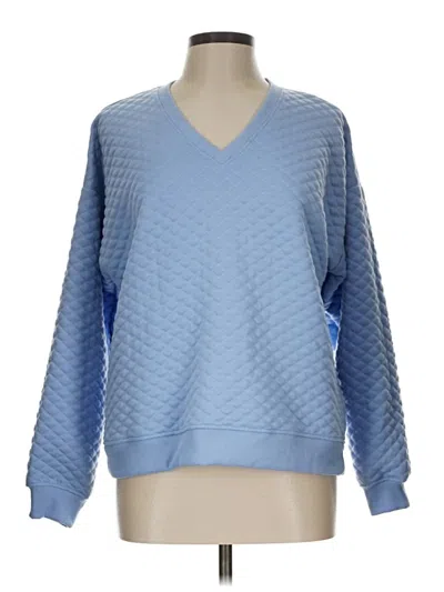 Pre-owned Lands' End Pullover Sweater In Blue