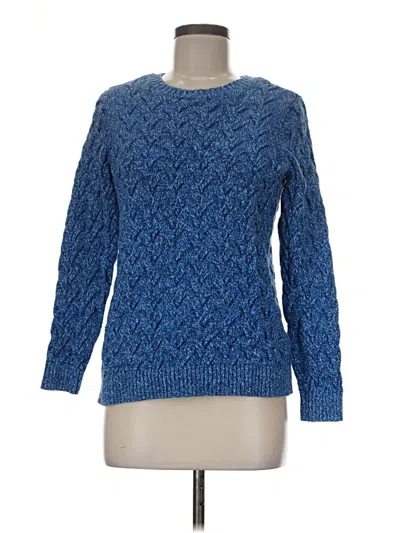 Pre-owned Lands' End Pullover Sweater In Blue