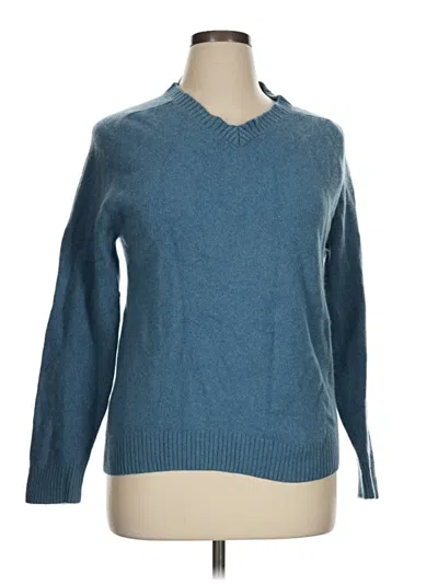 Pre-owned Lands' End Pullover Sweater In Blue