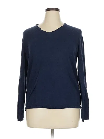 Pre-owned Lands' End Pullover Sweater In Blue