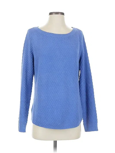 Pre-owned Lands' End Pullover Sweater In Blue