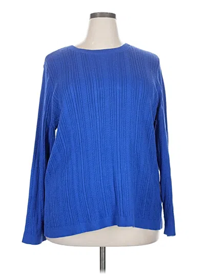 Pre-owned Lands' End Pullover Sweater In Blue