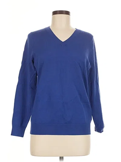 Pre-owned Lands' End Pullover Sweater In Blue