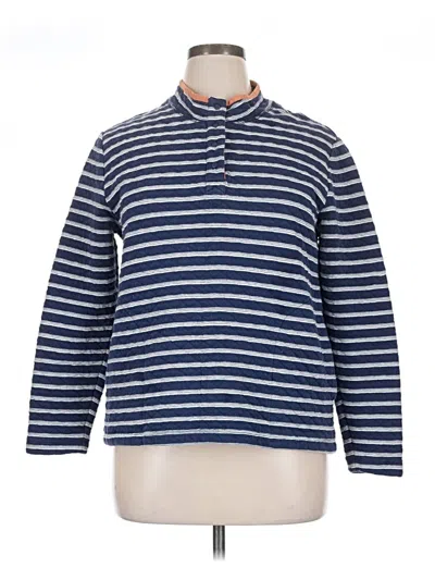 Pre-owned Lands' End Pullover Sweater In Blue