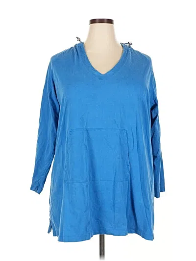 Pre-owned Lands' End Pullover Sweater In Blue