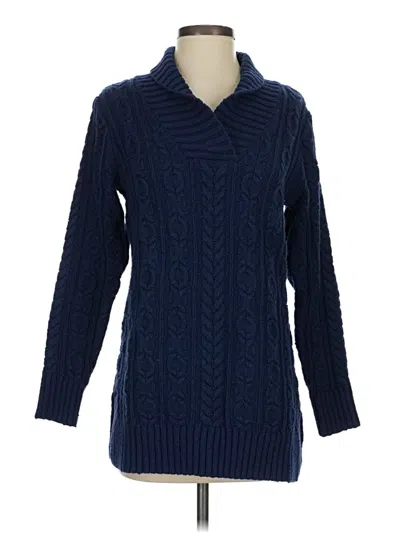 Pre-owned Lands' End Pullover Sweater In Blue