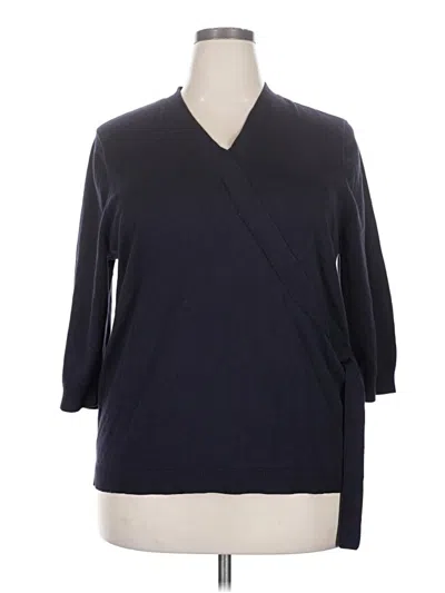Pre-owned Lands' End Pullover Sweater In Blue