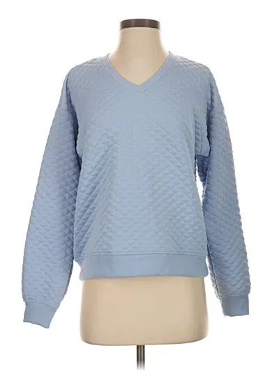Pre-owned Lands' End Pullover Sweater In Blue