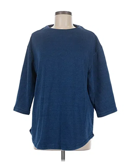 Pre-owned Lands' End Pullover Sweater In Blue