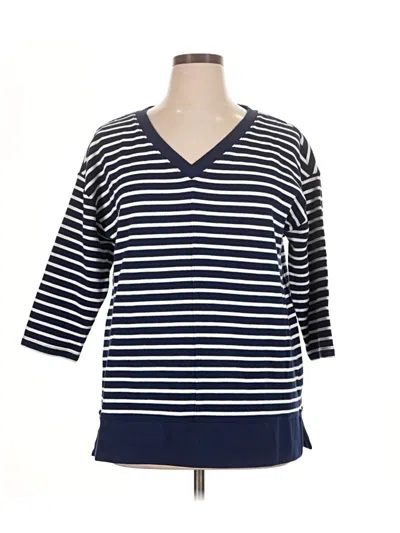 Pre-owned Lands' End Pullover Sweater In Blue