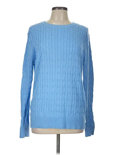 Pre-owned Lands' End Pullover Sweater In Blue
