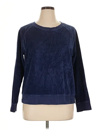 Pre-owned Lands' End Pullover Sweater In Blue
