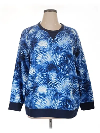 Pre-owned Lands' End Pullover Sweater In Blue