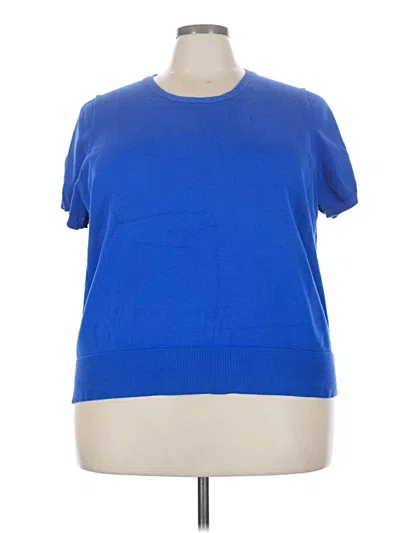 Pre-owned Lands' End Pullover Sweater In Blue