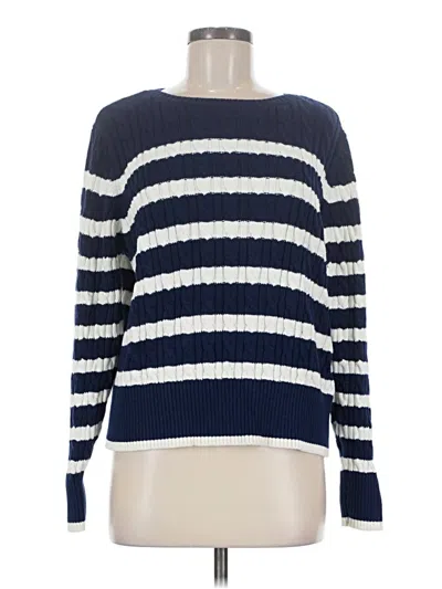 Pre-owned Lands' End Pullover Sweater In Blue