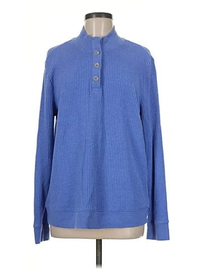 Pre-owned Lands' End Pullover Sweater In Blue