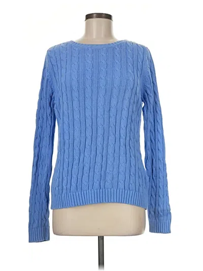 Pre-owned Lands' End Pullover Sweater In Blue