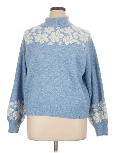 Pre-owned Lands' End Pullover Sweater In Blue