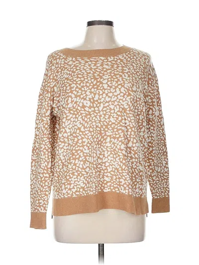 Pre-owned Lands' End Pullover Sweater In Brown