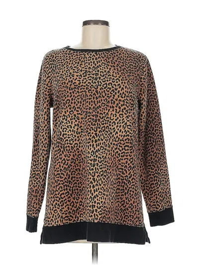 Pre-owned Lands' End Pullover Sweater In Brown