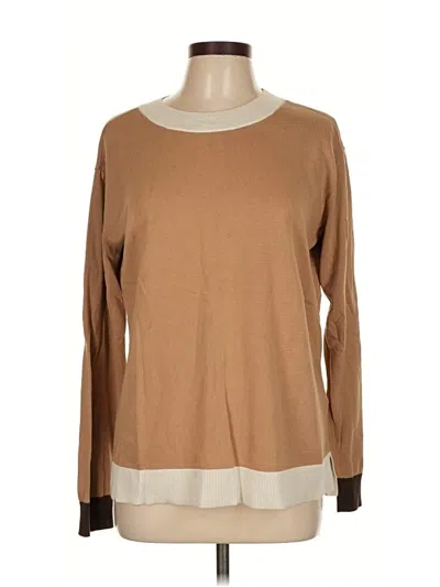 Pre-owned Lands' End Pullover Sweater In Brown