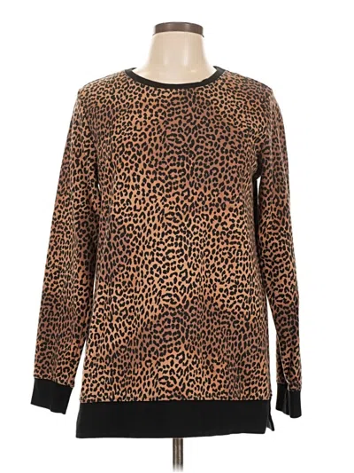 Pre-owned Lands' End Pullover Sweater In Brown