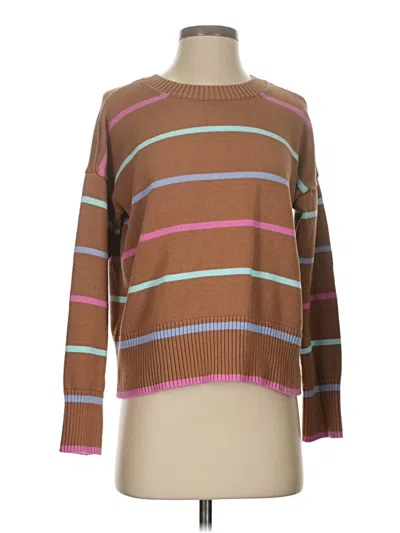 Pre-owned Lands' End Pullover Sweater In Brown