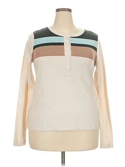 Pre-owned Lands' End Pullover Sweater In Brown
