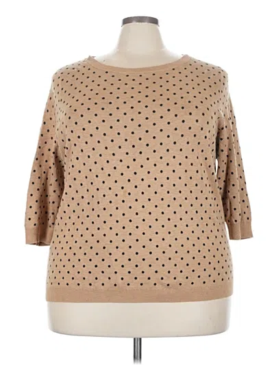 Pre-owned Lands' End Pullover Sweater In Brown