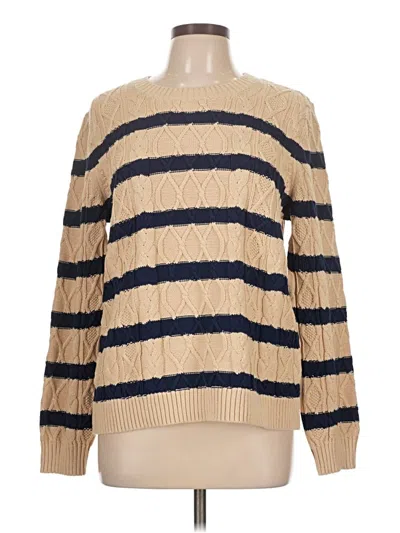 Pre-owned Lands' End Pullover Sweater In Brown