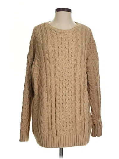 Pre-owned Lands' End Pullover Sweater In Brown