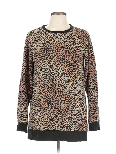 Pre-owned Lands' End Pullover Sweater In Brown