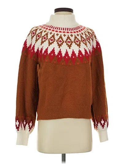 Pre-owned Lands' End Pullover Sweater In Brown