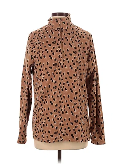 Pre-owned Lands' End Pullover Sweater In Brown