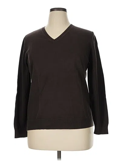 Pre-owned Lands' End Pullover Sweater In Brown