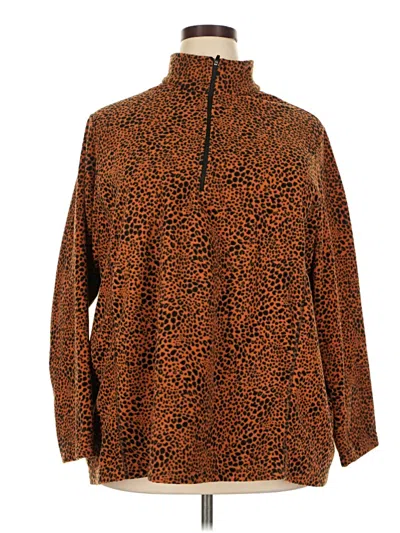 Pre-owned Lands' End Pullover Sweater In Brown