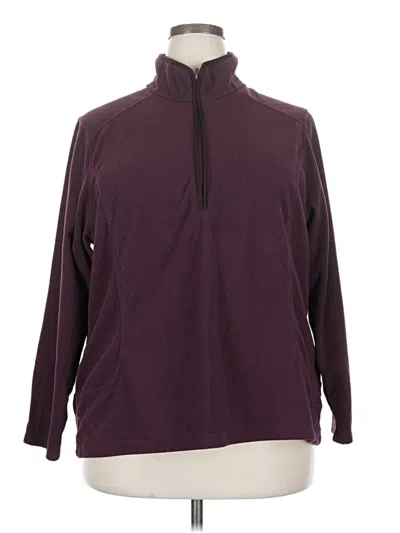 Pre-owned Lands' End Pullover Sweater In Burgundy