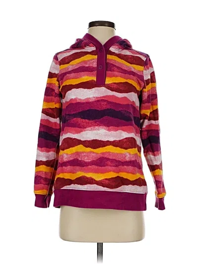 Pre-owned Lands' End Pullover Sweater In Burgundy