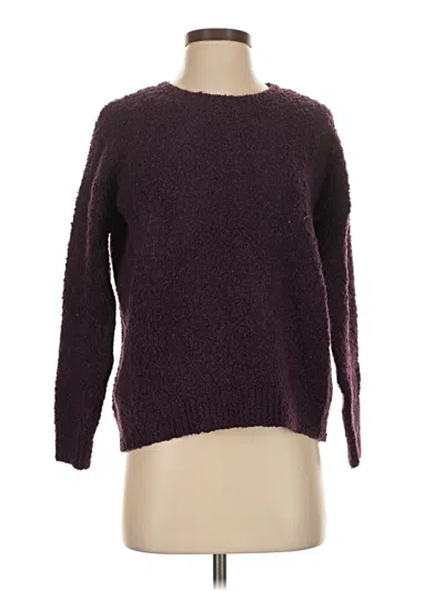 Pre-owned Lands' End Pullover Sweater In Burgundy