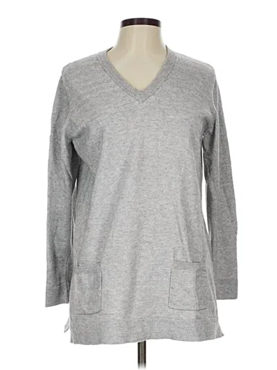 Pre-owned Lands' End Pullover Sweater In Gray