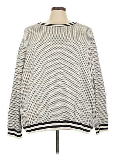 Pre-owned Lands' End Pullover Sweater In Gray