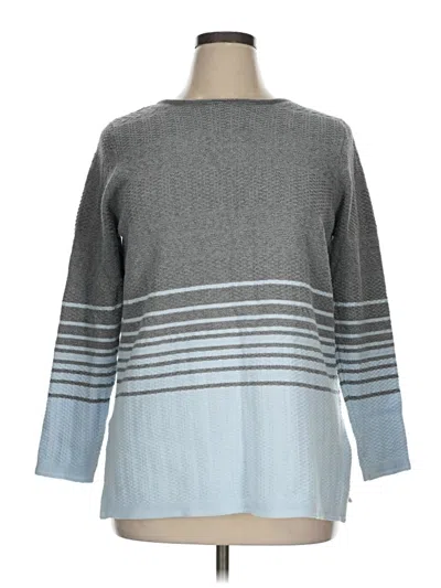 Pre-owned Lands' End Pullover Sweater In Gray