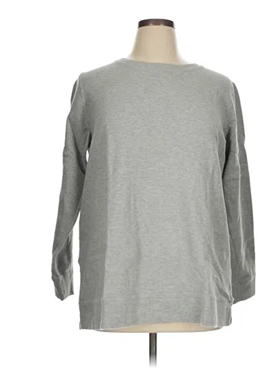 Pre-owned Lands' End Pullover Sweater In Gray