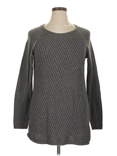 Pre-owned Lands' End Pullover Sweater In Gray